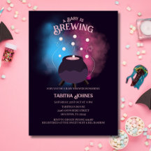A Baby Is Brewing Spooky Gender Reveal Cauldron