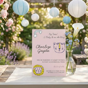 A Baby Is on the Way Baby Shower Invitation