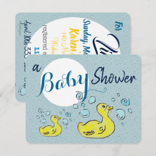 A Baby Shower Ducks Invitation