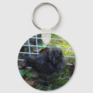 A Baby Silkie Keychain