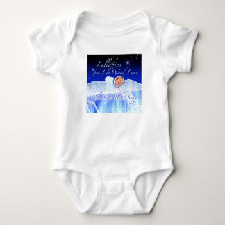 A baby spleeping on the back of a flying bird bodysuit