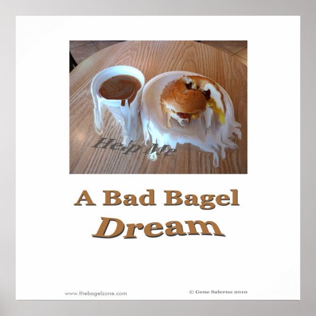 A Bad Bagel Dream Poster (Front)