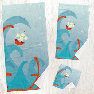 A Bad Day for Sailors Bath Towel Set