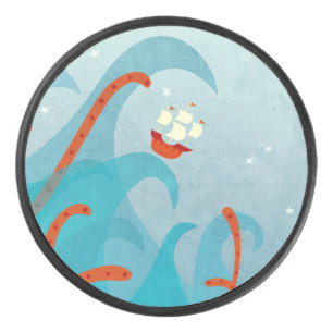 A Bad Day For Sailors Hockey Puck