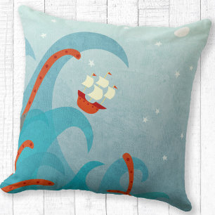 A Bad Day for Sailors Throw Pillow