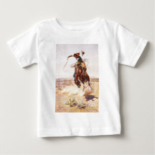 A Bad Hoss by Charles Marion Russell in 1904 Baby T-Shirt