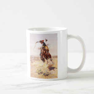 A Bad Hoss by Charles Marion Russell in 1904 Coffee Mug