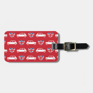 À Bagage Coeurs britanniques de Mini Cooper - étiquette