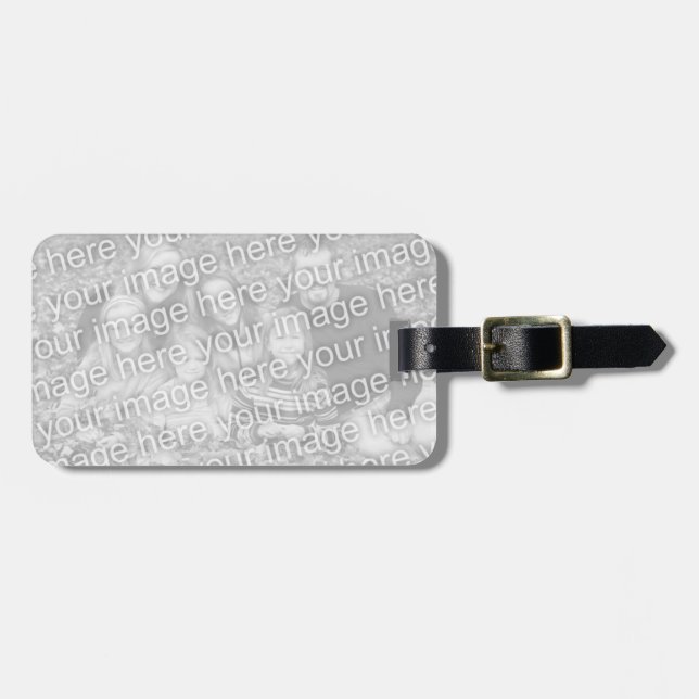 À Bagage Créez votre propre étiquette faite sur commande de (Devant horizontal)