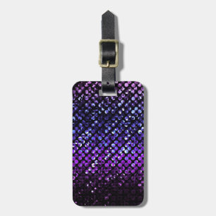À Bagage Étiquette Bling en cristal pourpre Strass de