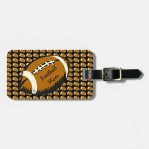 À Bagage Étiquette Brown et noire de maman du football de