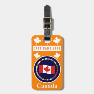 À Bagage Étiquette Canada 5 bagages (ajoutez votre adresse