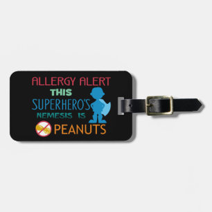 À Bagage Étiquette d'alerte de super héros d'allergie