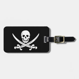À Bagage Étiquette de bagages de jolly roger de drapeau de