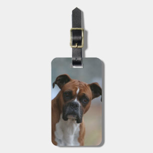 À Bagage Étiquette de bourse/bagage de chien de boxeur