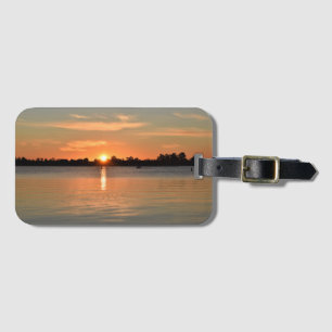 À Bagage Étiquette de la valise du coucher du soleil
