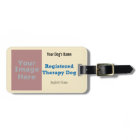 Étiquette de laisse - chien de thérapie