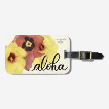 Étiquette de sac Hau Aloha
