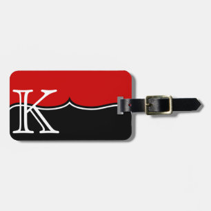 À Bagage ÉTIQUETTE faite sur commande ROUGE personnalisée