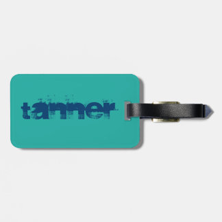 À Bagage Étiquette nommée de Tanner pour l'étiquette de