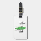 Étiquette personnalisée de sac de golf