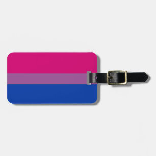 À Bagage Étiquette personnalisée drapeau bisexuel