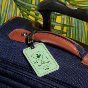 À Bagage Étiquette verte d'identification personnalisée pou