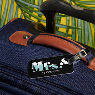 À Bagage Mignonne étiquette de bagages de voyage M. et Mme