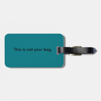 À Bagage Non votre étiquette de sac-Bagage avec le bracelet