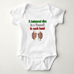 A Balanced Diet Baby Bodysuit