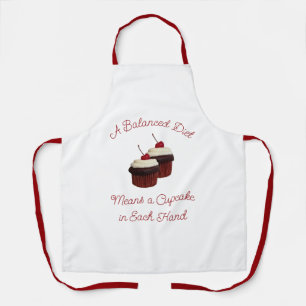 A Balanced Diet Delicious Double Chocolate Cupcake Apron