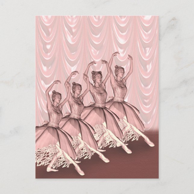 A ballerina  card (Front)