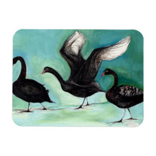 A ballet of Black Swans 2013 Magnet