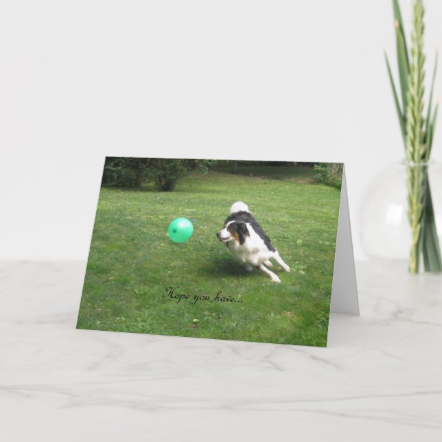 "A Balloon Popping Day!" Card (Front)