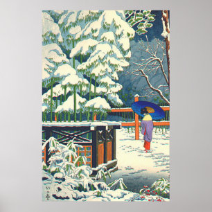 A Bamboo in the Shrine Fujishima Takeji  Poster
