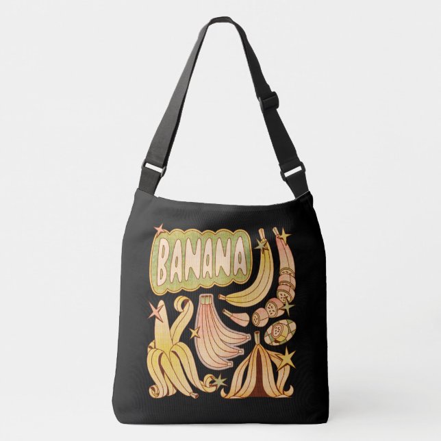 A Banana / Illustration of Banana  Crossbody Bag (Front)