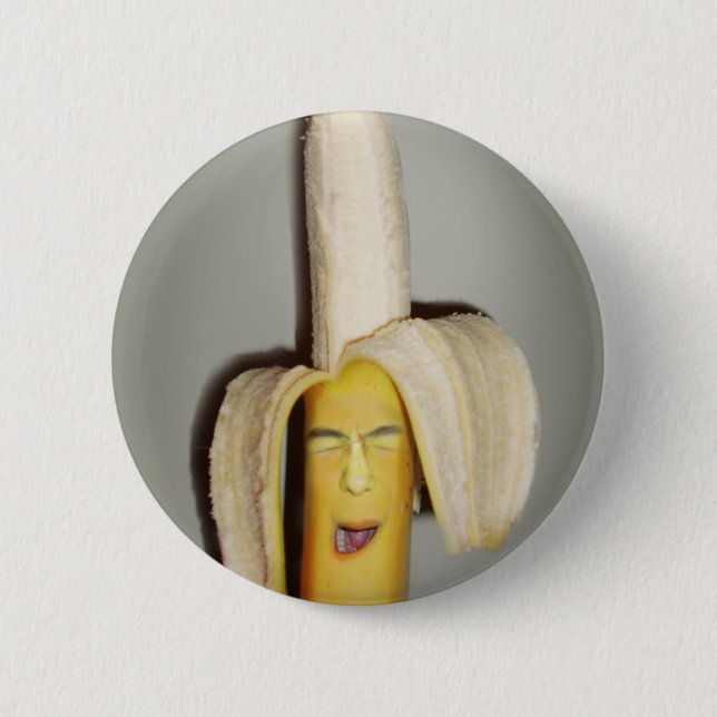 A Banana Splitting Headache 2 Inch Round Button (Front)