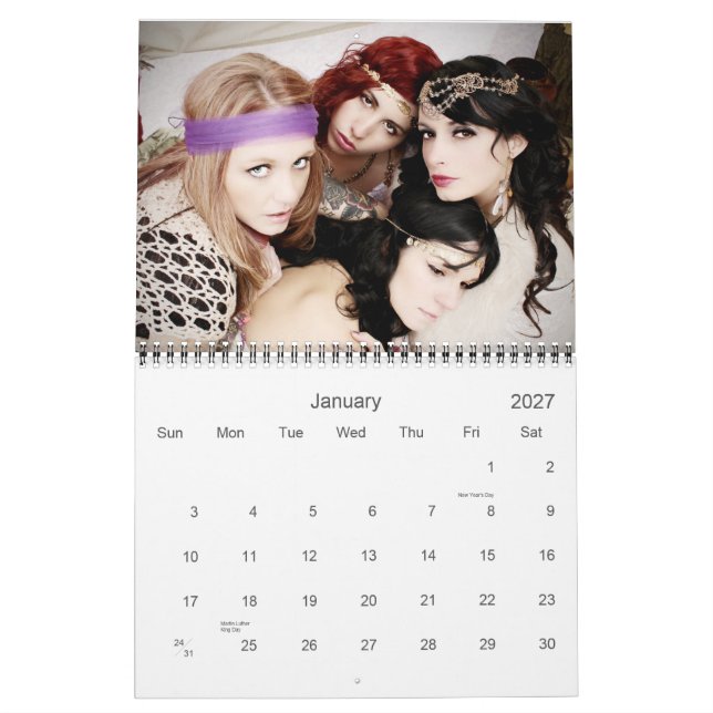 "A Band of Gypsies" 2015 Calendar (Jan 2027)