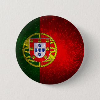 A bandeira de Portugal 2 Inch Round Button