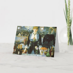 A Bar at the Folies Bergere by Edouard Manet Card