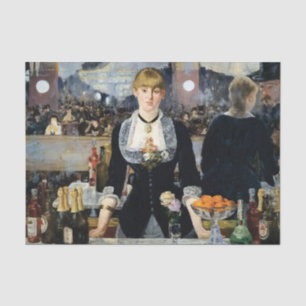 A Bar at the Folies-Bergère by Manet Tissue Paper