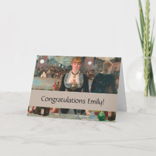 A Bar at the Folies-Bergère Edouard Manet Card