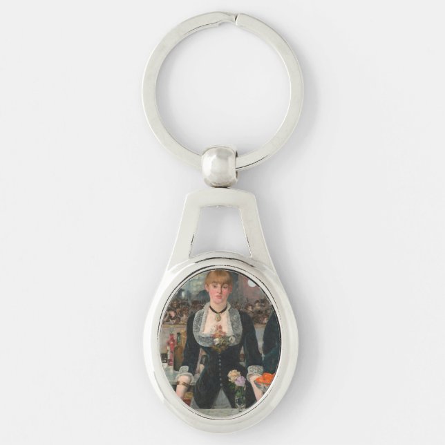 A Bar at the Folies-Bergère Edouard Manet Keychain (Front)
