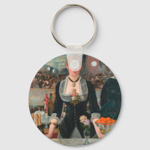 A Bar at the Folies-Bergère Edouard Manet Keychain