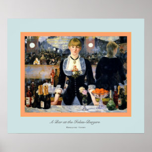 A Bar at the Folies-Bergere ~ Edouard Manet Poster