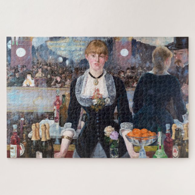 A Bar at the Folies-Bergere, Manet Jigsaw Puzzle (Horizontal)