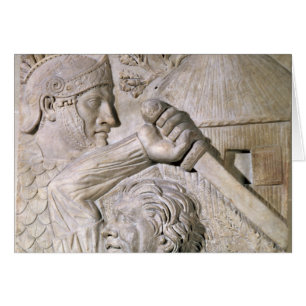 A Barbarian fighting a Roman legionary