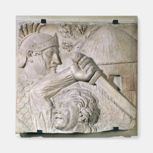 A Barbarian fighting a Roman legionary Magnet