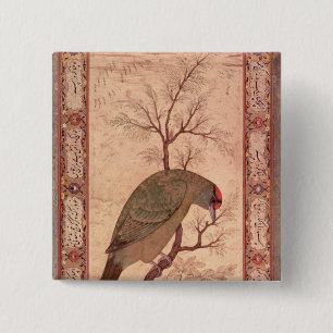 A Barbet Jahangir Period, Mughal, 1615 2 Inch Square Button