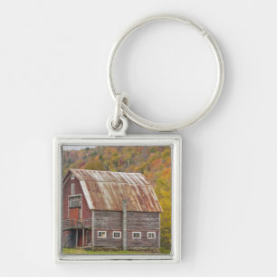 A barn in Vermont's Green Mountains. Hancock, Keychain